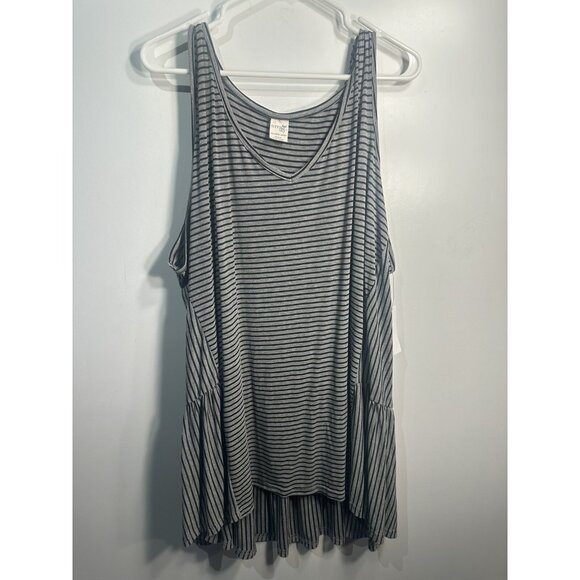 terra & sky womens sleeveless tank top long shirt plus size 4X XXXXL 28w 30w - Picture 1 of 5